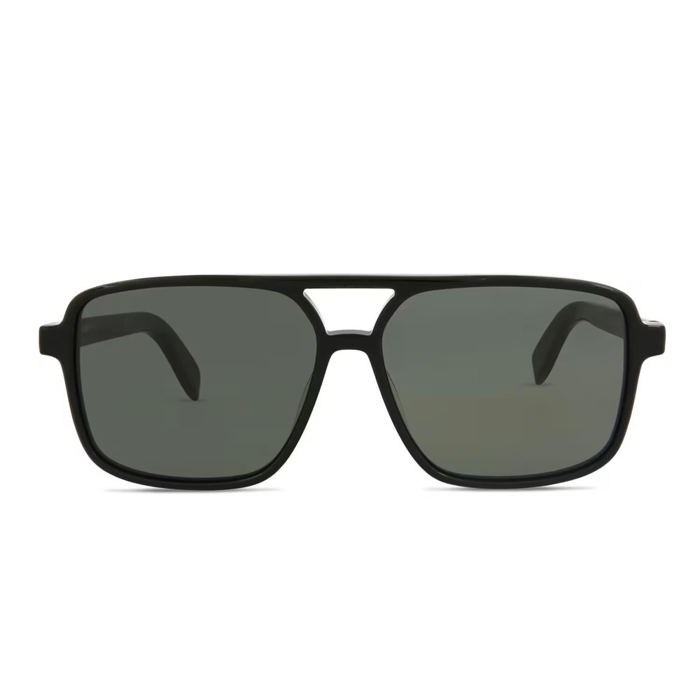Saint Laurent SL 176 Sunglasses Black‎ Grey 58 Eye New With Tags